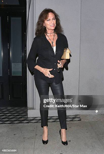 Jacqueline Bisset is seen on July 10, 2015 in Los Angeles, California.