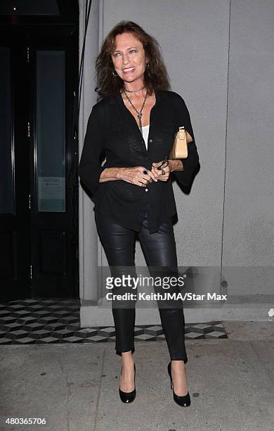 Jacqueline Bisset is seen on July 10, 2015 in Los Angeles, California.