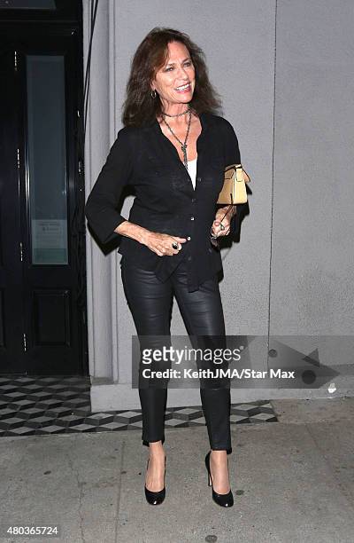 Jacqueline Bisset is seen on July 10, 2015 in Los Angeles, California.