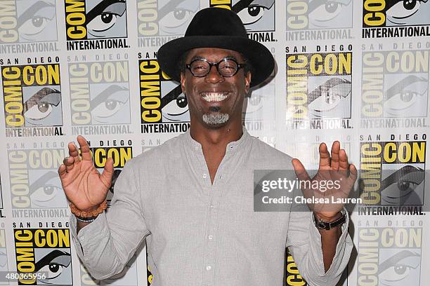 Actor Isaiah Washington attends the 'The 100' press room during day 2 of Comic-Con International on July 10, 2015 in San Diego, California.