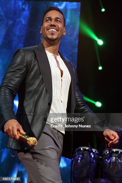 Romeo Santos performs at Barclays Center on July 10 in Brooklyn, New York.