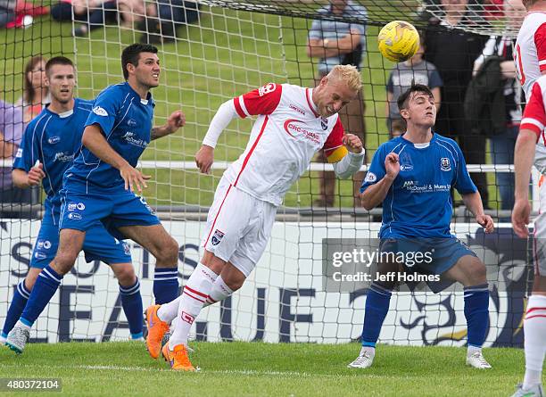 Andrew Davies of Ross County at the Pre Season Friendly between Elgin and Ross County at Borough Briggs on July 11th, 2015 in Elgin, Scotland.