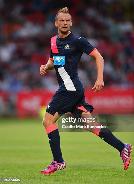 Siem De Jong of Newcastle in action during the pre season friendly between Gateshead and Newcastle United at Gateshead International Stadium on July...