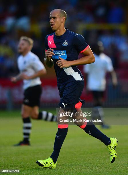 Gabriel Obertan of Newcastle in action during the pre season friendly match between Gateshead and Newcastle United at Gateshead International Stadium...