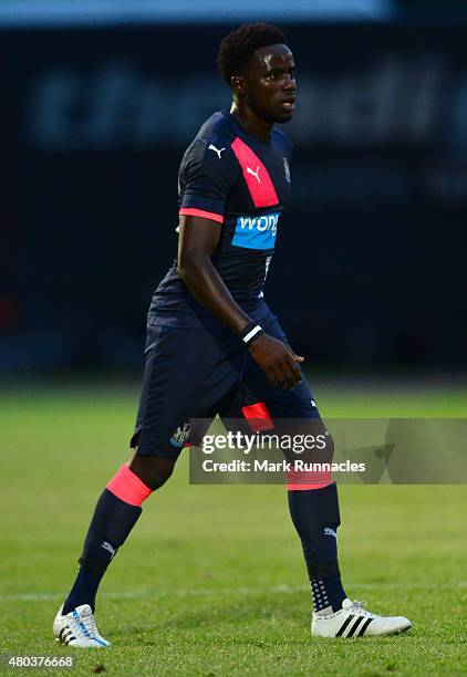 Gael Bigirimana of Newcastle in action during the pre season friendly match between Gateshead and Newcastle United at Gateshead International Stadium...