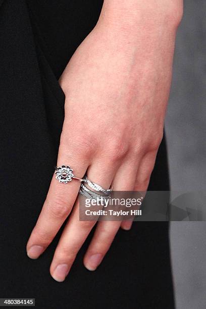 Actress Hannah Murray attends the "Game Of Thrones" Season 4 premiere at Avery Fisher Hall, Lincoln Center on March 18, 2014 in New York City.