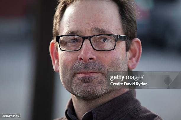 Mayor of Darrington, Washington Dan Rankin addresses the media on March 24, 2014 in Darrington, Washington. A massive mudslide in nearby Oso,...