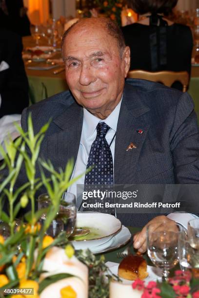 Serge Dassault attends the dinner party of the Societe Des Amis Du Musee D'Orsay at Musee d'Orsay on March 24, 2014 in Paris, France.