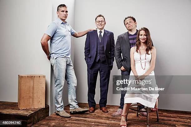 Actors Jim Caviezel, Michael Emerson, Kevin Chapman, and Amy Acker of "Person of Interest" pose for a portrait at the Getty Images Portrait Studio...