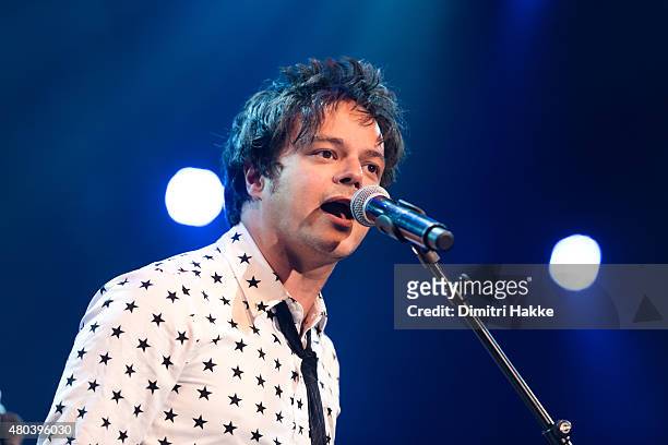 Jamie Cullum performs on stage at Port Of Rotterdam North Sea Jazz Festival on July 11, 2015 in Rotterdam, Netherlands.