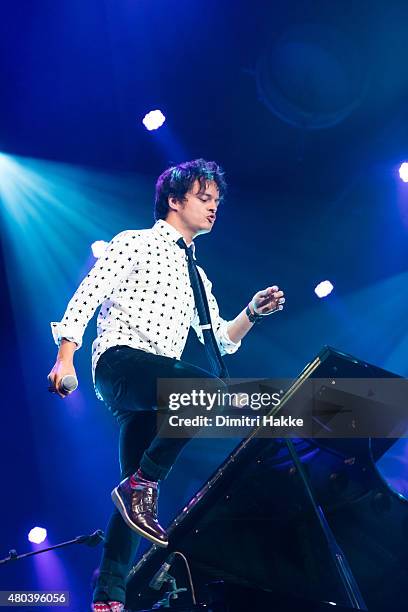 Jamie Cullum performs on stage at Port Of Rotterdam North Sea Jazz Festival on July 11, 2015 in Rotterdam, Netherlands.