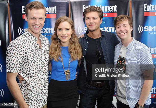 Actors Connor Weil, Willa Fitzgerald, Amadeus Serafini and John Karna attend SiriusXM's Entertainment Weekly Radio Channel Broadcasts From Comic-Con...