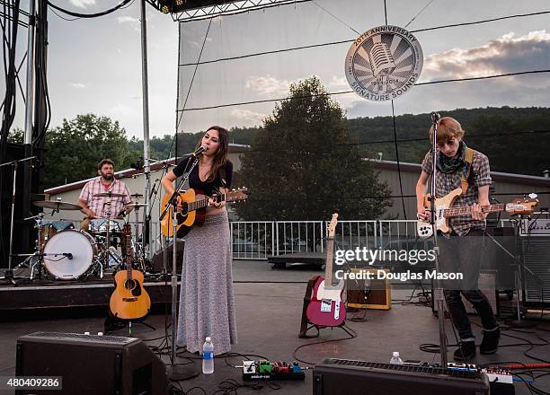 Heather Maloney performs during the Green River Festival 2015 at Greenfield Community College on July 10, 2015 in Greenfield, Massachusetts.