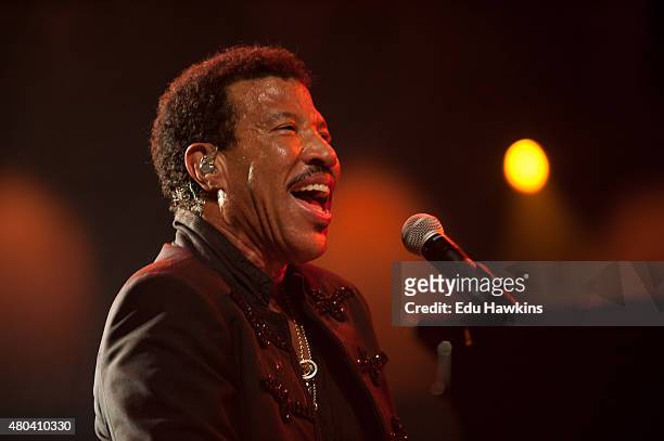 Lionel Richie performs on stage at Auditorium Stravinski on July 11, 2015 in Montreux, Switzerland.