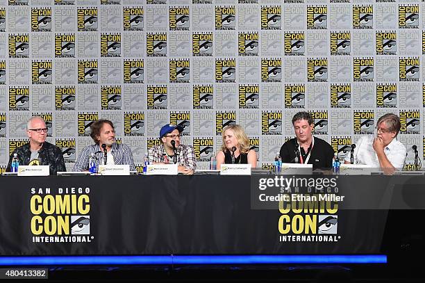 Director Mike B. Anderson, producer/director David Silverman, producer/writer Matt Selman, actress Nancy Cartwright and producer/writers Al Jean and...