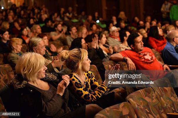 General view of atmosphere at the Film Independent at LACMA Screening and Q&A of "Dom Hemingway" at the Bing Theatre at LACMA on March 24, 2014 in...