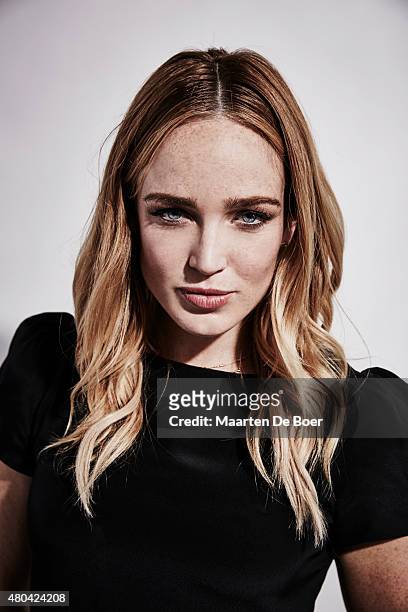 Actress Caity Lotz of "Legends of Tomorrow" poses for a portrait at the Getty Images Portrait Studio Powered By Samsung Galaxy At Comic-Con...