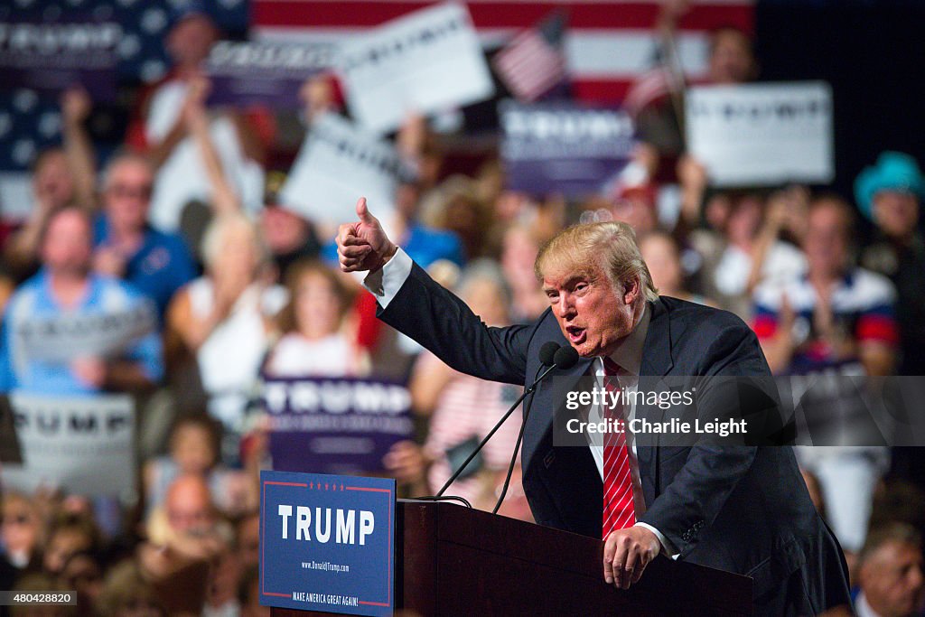 Donald Trump Gives Address On Immigration In Phoenix