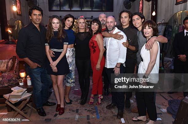 Actors Cliff Curtis, Alycia Debnam-Carey, Mercedes Mason, Kim Dickins, Elizabeth Rodriguez, Ruben Blades, Writer/producer Dave Erickson, actors Frank...