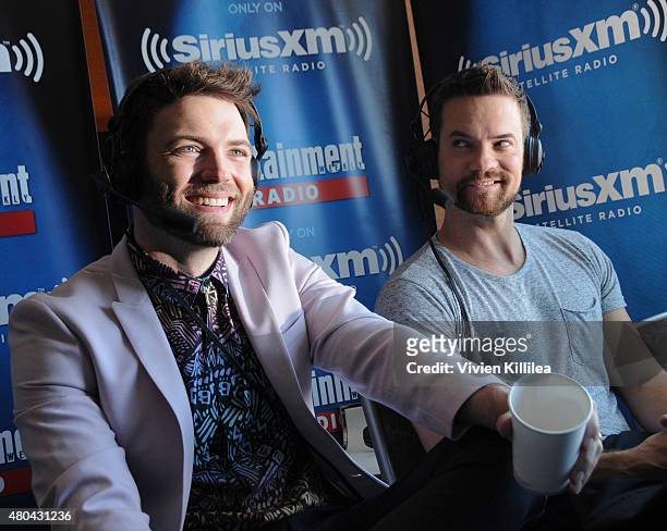 Actors Seth Gabel and Shane West attend SiriusXM's Entertainment Weekly Radio Channel Broadcasts From Comic-Con 2015 at Hard Rock Hotel San Diego on...
