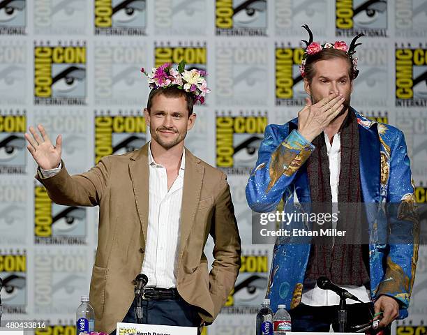 Actor Hugh Dancy and executive producer/creator Bryan Fuller attend the "Hannibal" Savor the Hunt panel during Comic-Con International 2015 at the...