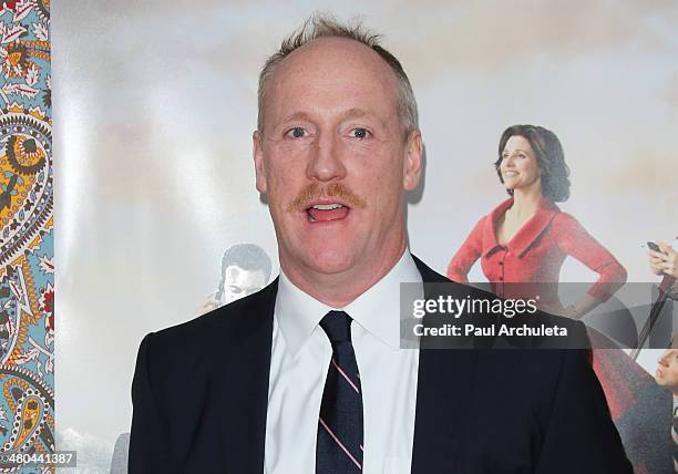 Actor Matt Walsh attends the premiere of HBO's "Veep" season three at Paramount Studios on March 24, 2014 in Hollywood, California.