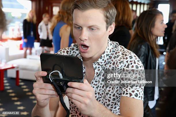 Actor Connor Weil attends The Nintendo Lounge on the TV Guide Magazine yacht during Comic-Con International 2015 on July 11, 2015 in San Diego,...