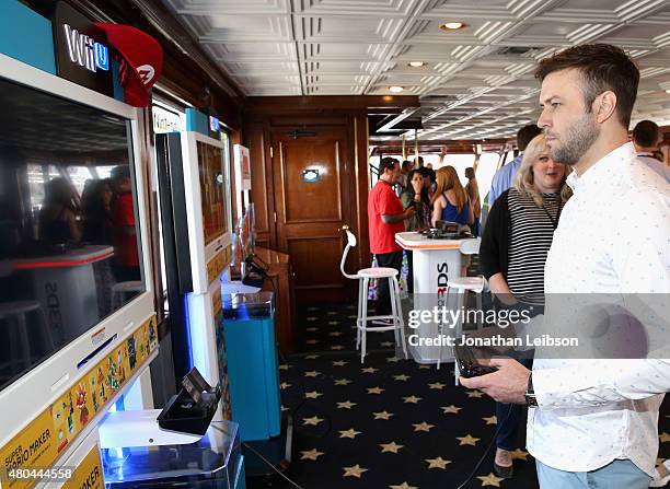 Actor Taran Killam attends The Nintendo Lounge on the TV Guide Magazine yacht during Comic-Con International 2015 on July 11, 2015 in San Diego,...