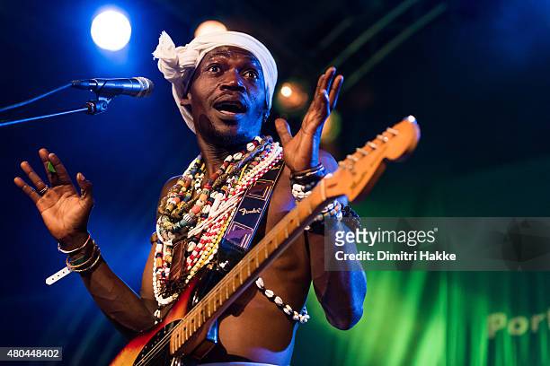 Peter Solo of Vaudou Game performs on stage during day 2 of North Sea Jazz Festival at Port of Rotterdam on July 11, 2015 in Rotterdam, Netherlands.