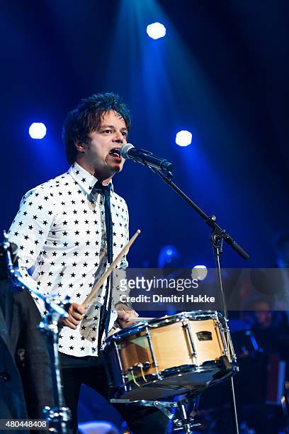 Jamie Cullum performs on stage during day 2 of North Sea Jazz Festival at Port of Rotterdam on July 11, 2015 in Rotterdam, Netherlands.