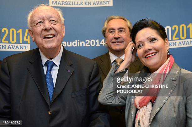 Marseille outgoing mayor Jean-Claude Gaudin , Marseille's 2nd district mayor Lisette Narducci , and outgoing mayor of the sixth district Robert...