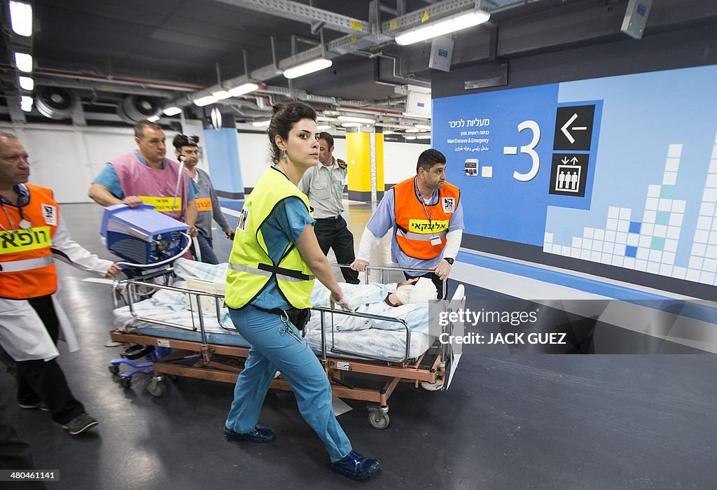 ISRAEL-HOSPITAL-DRILL