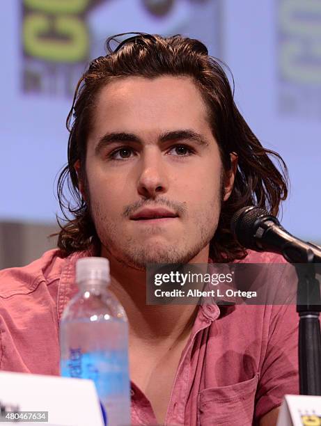 Actor Ben Schnetzer speaks onstage at the Legendary Pictures panel during Comic-Con International 2015 the at the San Diego Convention Center on July...