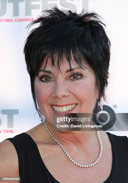 Actress Joyce DeWitt attends a screening of "Tab Hunter Confidential" at the 2015 Outfest's LGBT Los Angeles Film Festival at the Directors Guild of...