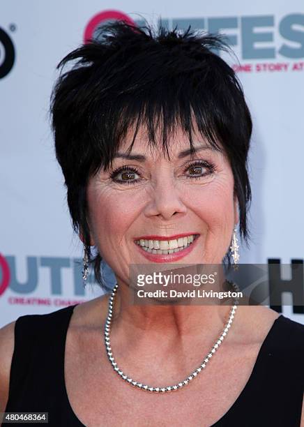 Actress Joyce DeWitt attends a screening of "Tab Hunter Confidential" at the 2015 Outfest's LGBT Los Angeles Film Festival at the Directors Guild of...
