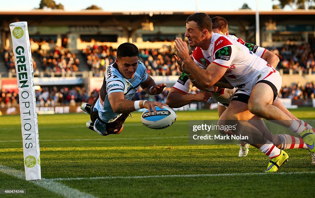 NRL Rd 18 - Sharks v Dragons