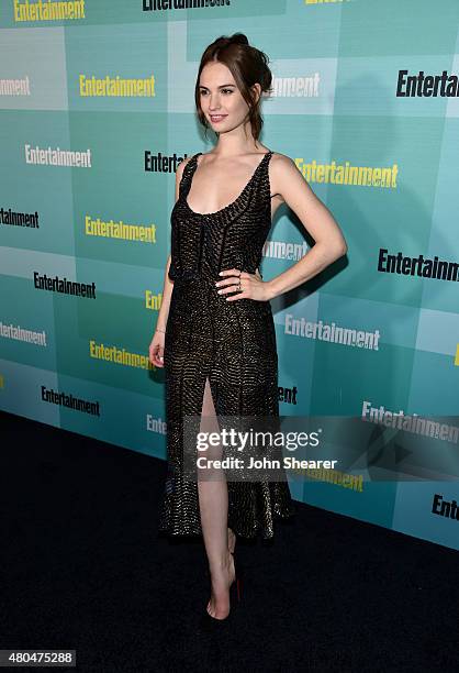 Actress Lily James attends Entertainment Weekly's Annual Comic-Con Party in celebration of Comic-Con 2015 at FLOAT at The Hard Rock Hotel on July 11,...