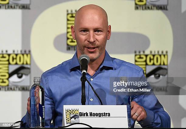 Executive Vice President and General Manager of History Dirk Hoogstra attends a panel for the History series "Vikings" during Comic-Con International...