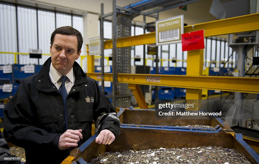 Chancellor George Osborne Visits Business Affected By The Budget