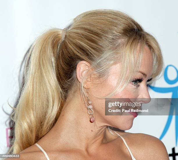 Actress Charlotte Ross arriving at the Youth For Human Rights International Celebrity Benefit Event at Beso on March 24, 2014 in Hollywood,...