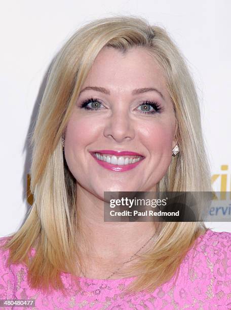 Actress Jennifer Aspen arriving at the Youth For Human Rights International Celebrity Benefit Event at Beso on March 24, 2014 in Hollywood,...