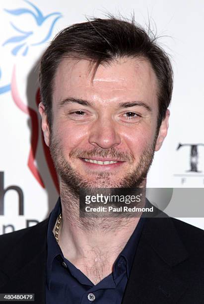 Actor Costa Ronin arriving at the Youth For Human Rights International Celebrity Benefit Event at Beso on March 24, 2014 in Hollywood, California.