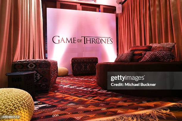 Game of Thrones booth at Entertainment Weekly's Comic-Con 2015 Party sponsored by HBO, Honda, Bud Light Lime and Bud Light Ritas at FLOAT at The Hard...