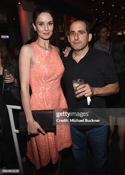 Actors Sarah Wayne Callies and Peter Jacobson attend Entertainment Weekly's Comic-Con 2015 Party sponsored by HBO, Honda, Bud Light Lime and Bud...