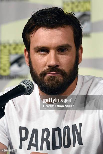 Actor Clive Standen attends a panel for the History series "Vikings" during Comic-Con International 2015 at the San Diego Convention Center on July...