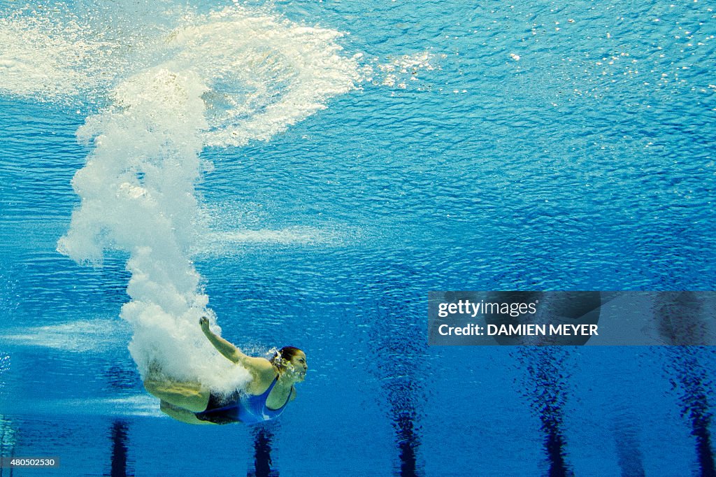 This picture taken with an underwater camera shows Paula Sotomayor of ...