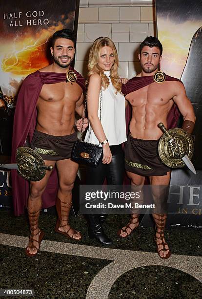 Olivia Newman-Young attends a VIP screening of "The Legend Of Hercules" at The Courthouse Hotel on March 25, 2014 in London, England.