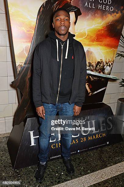 Tosin Cole attends a VIP screening of "The Legend Of Hercules" at The Courthouse Hotel on March 25, 2014 in London, England.