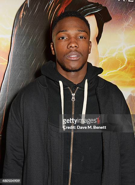 Tosin Cole attends a VIP screening of "The Legend Of Hercules" at The Courthouse Hotel on March 25, 2014 in London, England.