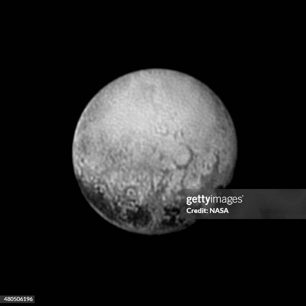 In this handout provided by the National Aeronautics and Space Administration , the dwarf planet Pluto is shown at distance of about 2.5 million...